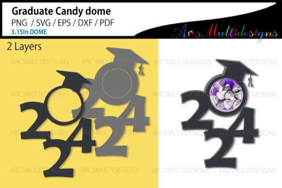 Download Graduate 2024 Candy Dome Holder - 2024 Collection