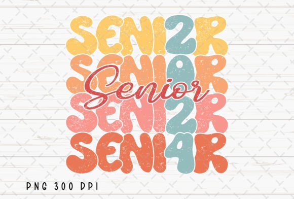 Download Retro Senior 2024 Back to School PNG - 2024 Collection