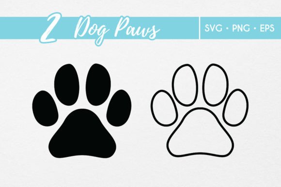 Download Dog Paws Svg Vector Outline Cricut Files - Cricut files Collection