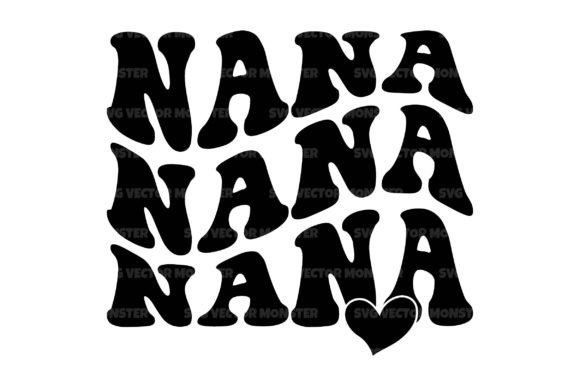 Download Nana Wavy Stacked Svg Cut File - Wavy stacked svg Collection